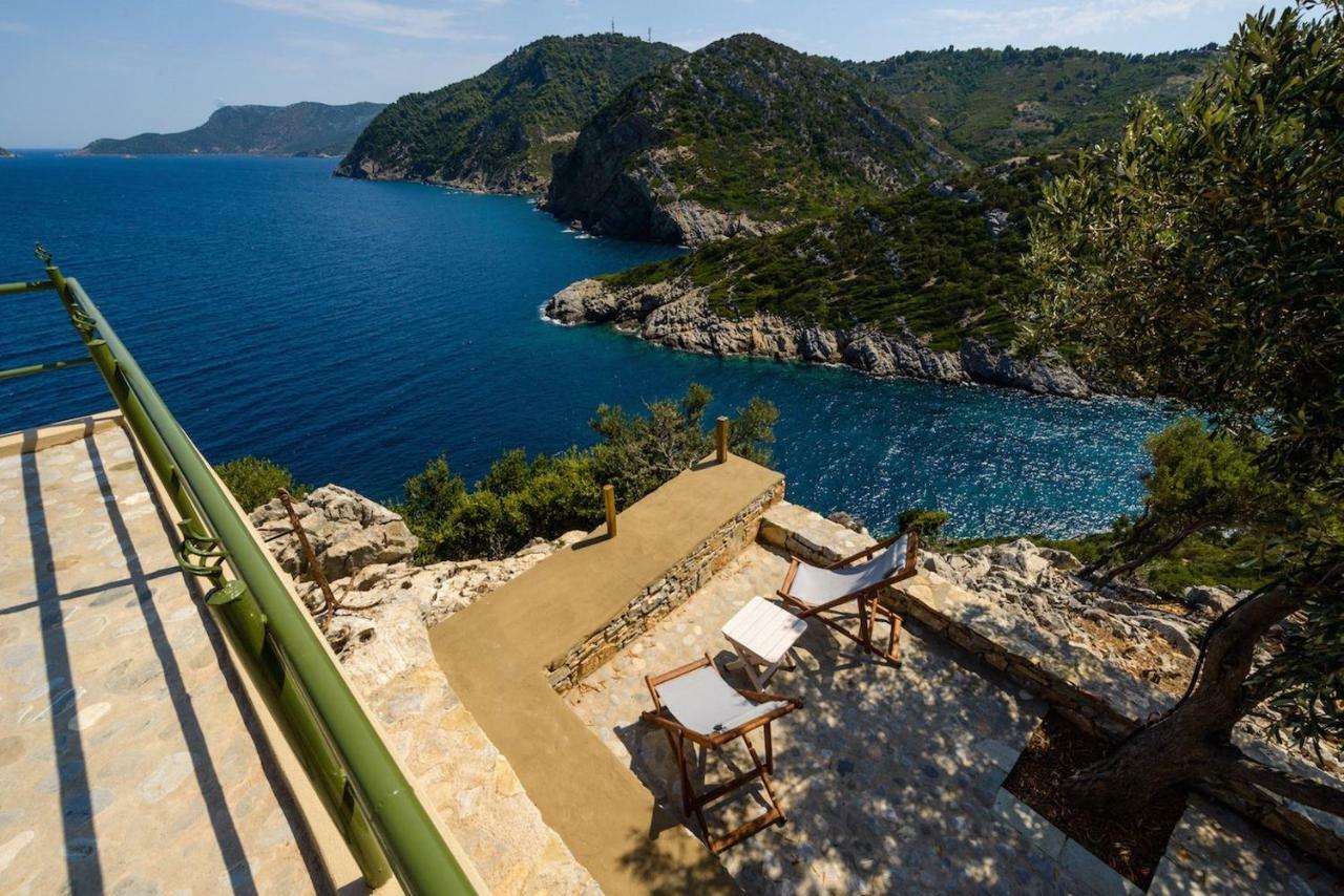 CasaMilos Stone Chalets Alónnisos Exterior foto
